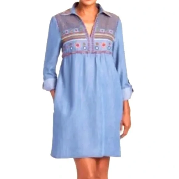 sachin and babi light blue dress 1Moda1Tarz Women's Special Design Dress with Imported Tweed Fabric and  Pearl Embroidered Ribbon Detail Tassel Lining- Trendyol main image 0